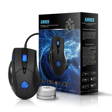 Anker 8200 DPI High Precision Laser Gaming Mouse & Premium Medium-Sized Gaming Mouse Pad Review