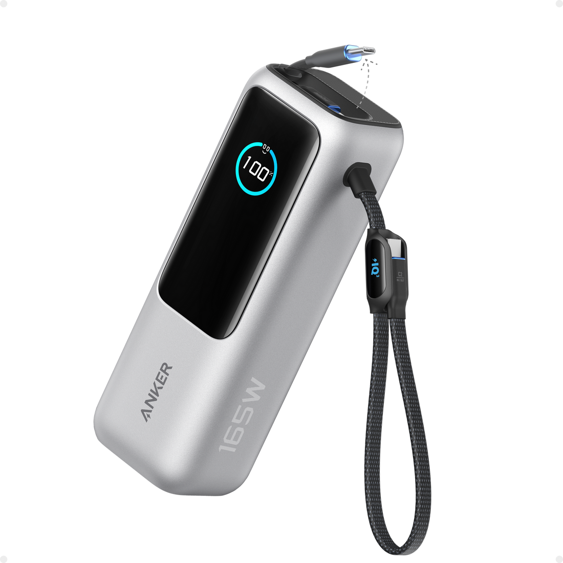 Electle Laptop Power Bank (25K, 165W, Built-In and Retractable Cables)